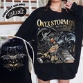 Onyx Storm Brave The Dark Sweatshirt | Fourth Wing Series For Fan | Violet Sorrengail Dragon Rider | Gift For Book Lover...