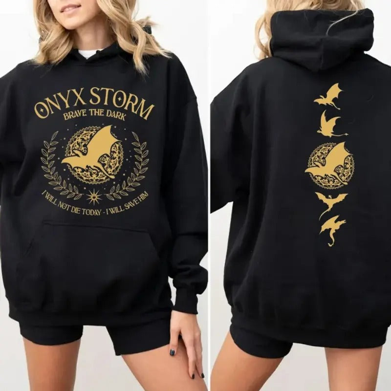 Onyx Storm Sweatshirt, Fourth Wing Series Shirt, Violet Sorrengail Hoodie, Basgiath War College, I Will Save Him, Bookish...