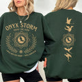 Onyx Storm Sweatshirt, Fourth Wing Series Sweatshirt, Violet Sorrengail Shirt, Basgiath War Collegee, I Will Save Him,...