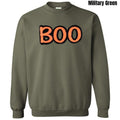 Orange & Black BOO Fluffy Patch Sweatshirt T-Shirts, Hoodie | RetroVerseTees.com