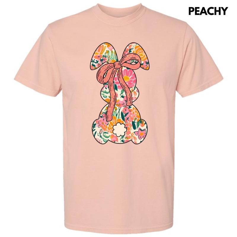 Orange Blooms Bunny Comfort Colors T-Shirt 'NLB' Hoodie, Sweatshirt | RetroVerseTees.com