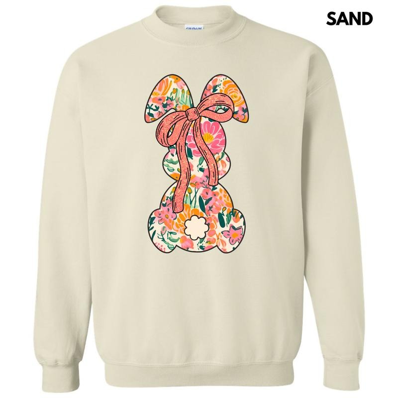 Orange Blooms Bunny Sweatshirt 'NLB' T-Shirts, Hoodie | RetroVerseTees.com
