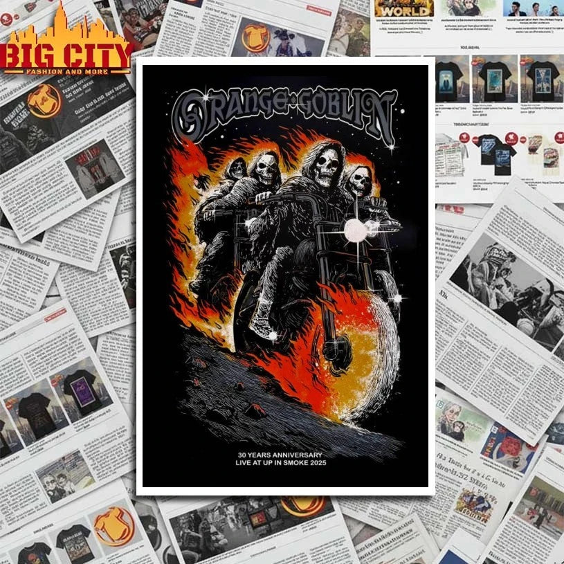 Orange Goblin Live At Up In Smoke 2025 Concert Poster shirt