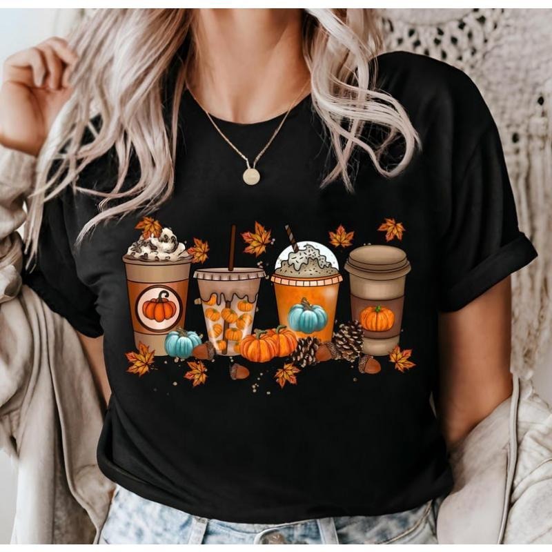 Orange Pumpkin Latte Drink Shirt, Fall FOG Tee, Fall FOG Pumpkin Tee, Fall FOG Drink Shirt, Pumpkin Spice Tee Hoodie,...