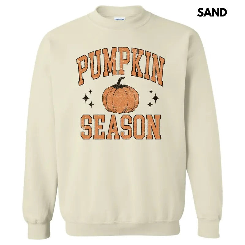 Orange Pumpkin Season Varsity Letter Sweatshirt 'NLB' T-Shirts, Hoodie | RetroVerseTees.com
