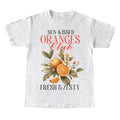 Orange Shirt Art Graphic Tee, Fruit Shirt Pastel Orange Shirt, Foodie Gift for Her Graphic Shirt, Aesthetic Fruit Shirt...