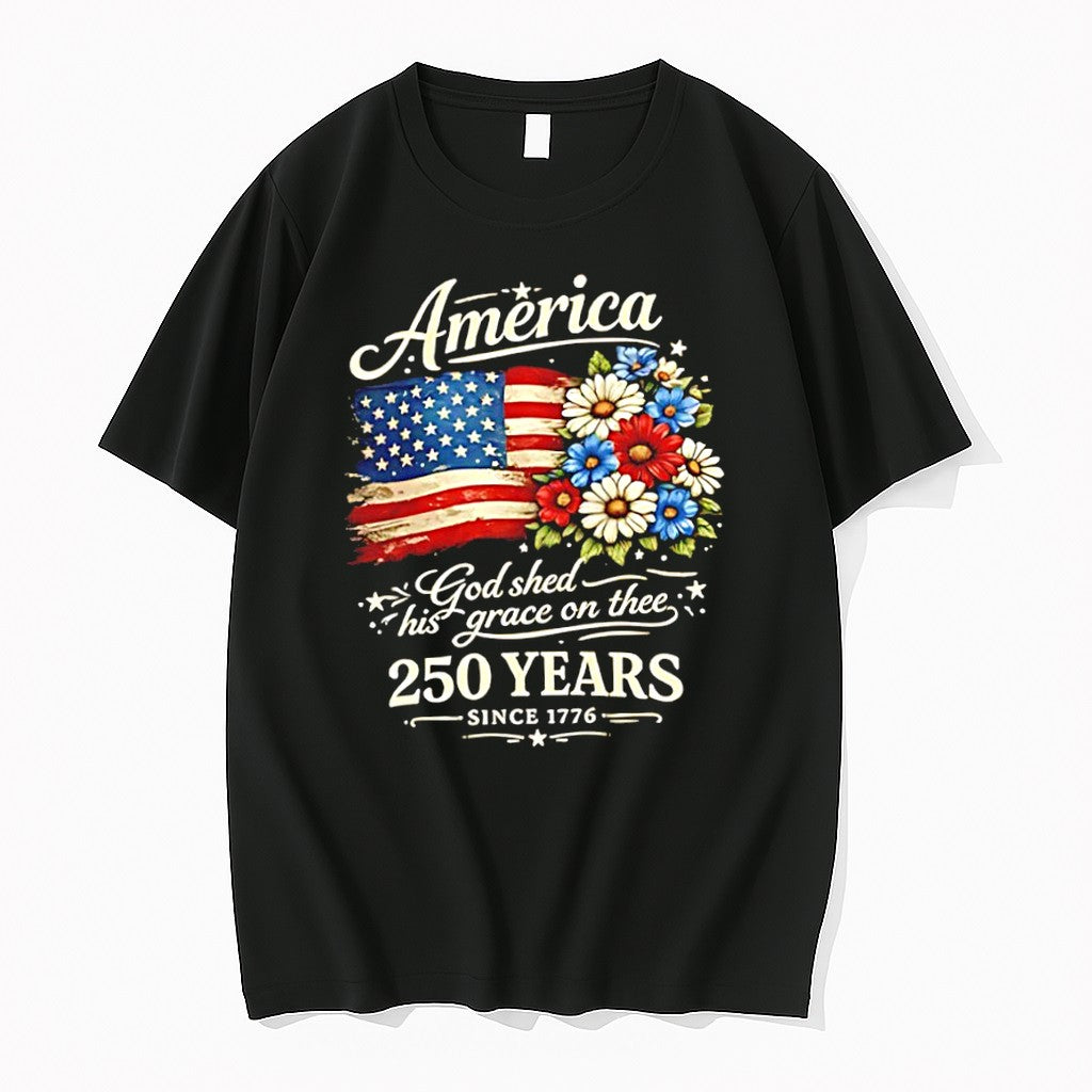 Original America 250 Years God Shed His Grace On Thee Tshirts Jpg