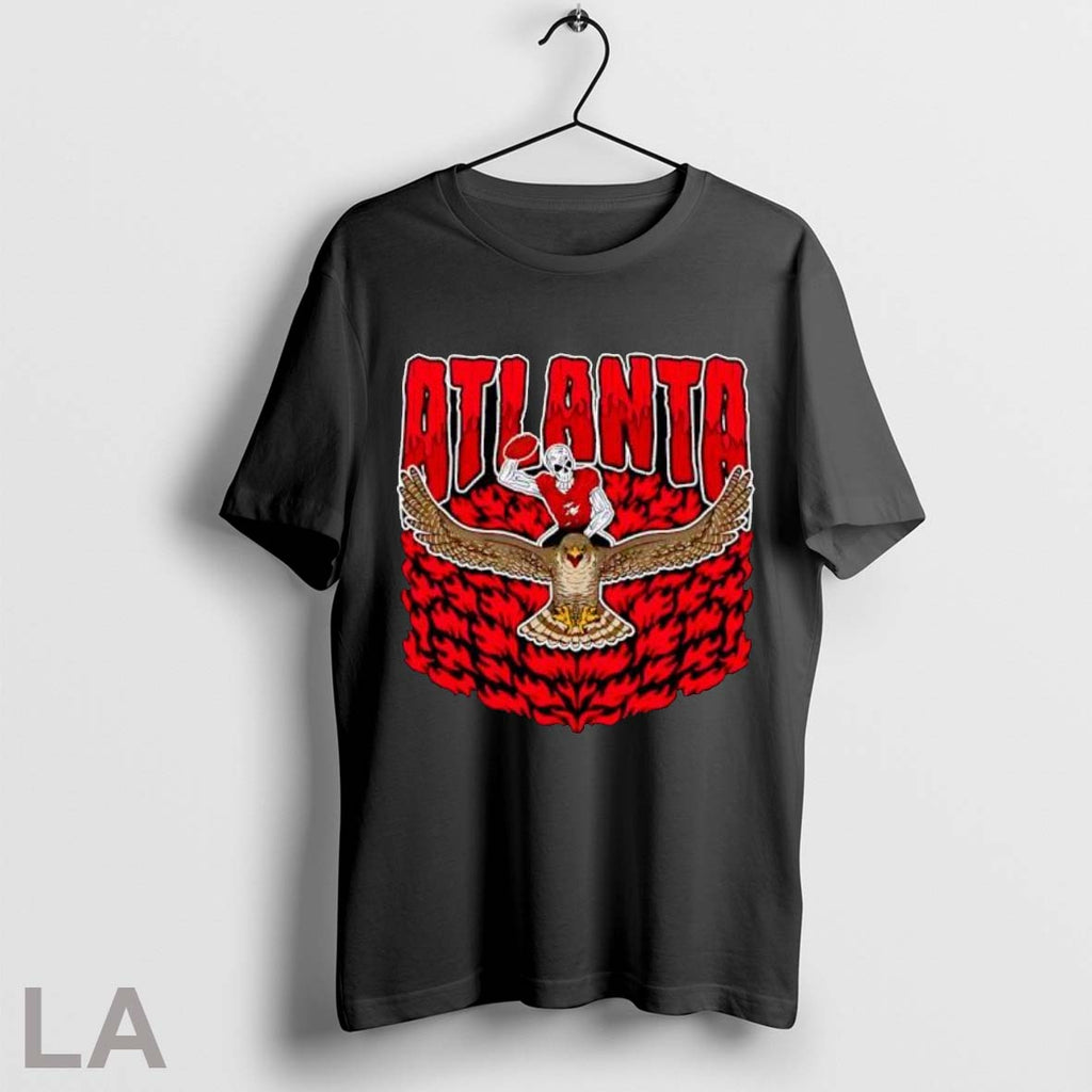 Original Atlanta Falcons Skeleton Football Player Riding A Hawk