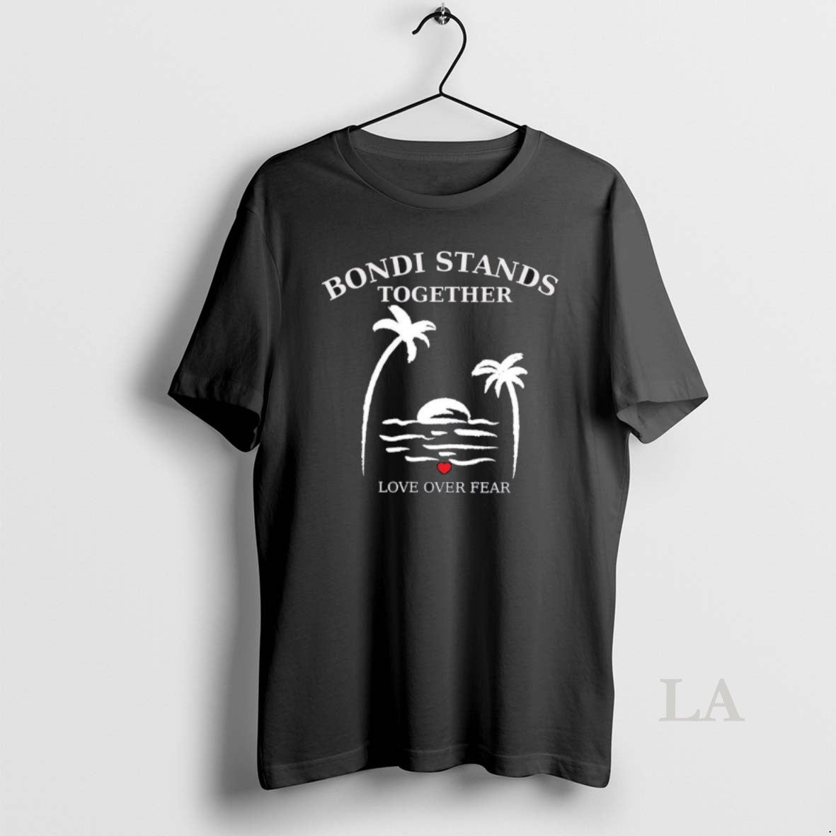 Original Bondi Stands Together Love Over Fear Bondi Strong T-Shirts, Hoodie, Sweatshirt | RetroVerseTees.com