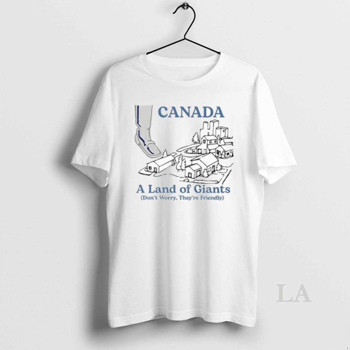 Original Canada A Land Of Giants Dont Worry Theyre Friendly T-Shirts, Hoodie, Sweatshirt | RetroVerseTees.com