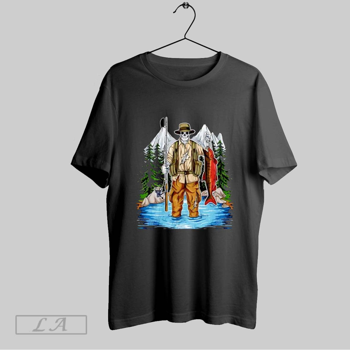 Original Catch Of The Day Skeleton T Shirt
