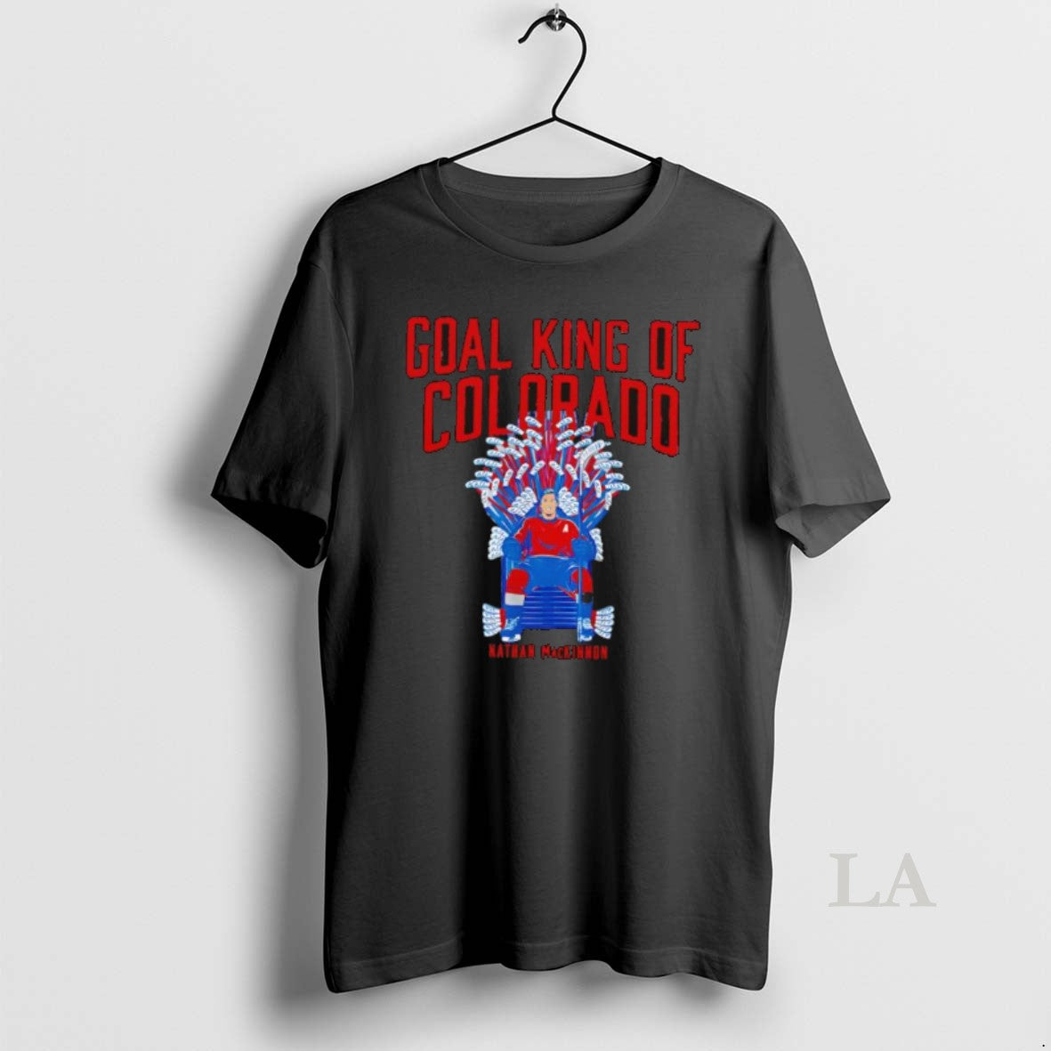 Original Colorado Avalanche Nathan Mackinnon Goal King Of Colorado T-Shirts, Hoodie, Sweatshirt | RetroVerseTees.com