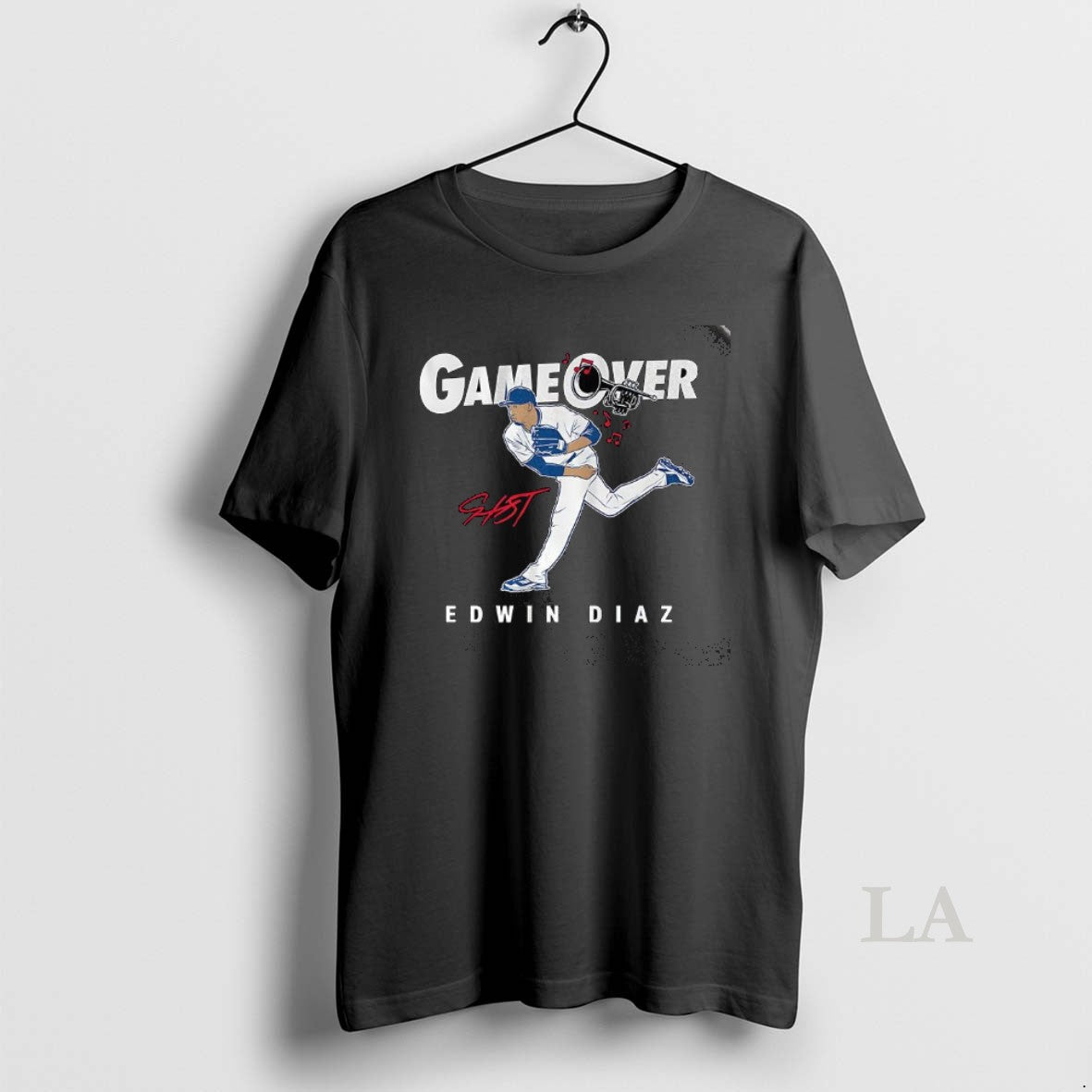Original Edwin Diaz Los Angeles Dodgers Baseball Game Over Signature T-Shirts, Hoodie, Sweatshirt | RetroVerseTees.com