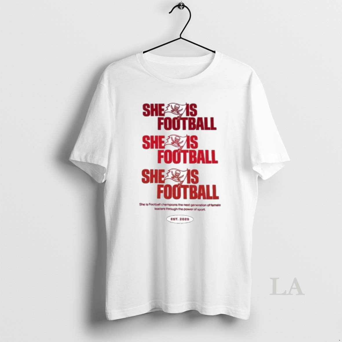 Original Emeka Egbuka Buccaneers She Is Football Est 2025 T-Shirts, Hoodie, Sweatshirt | RetroVerseTees.com