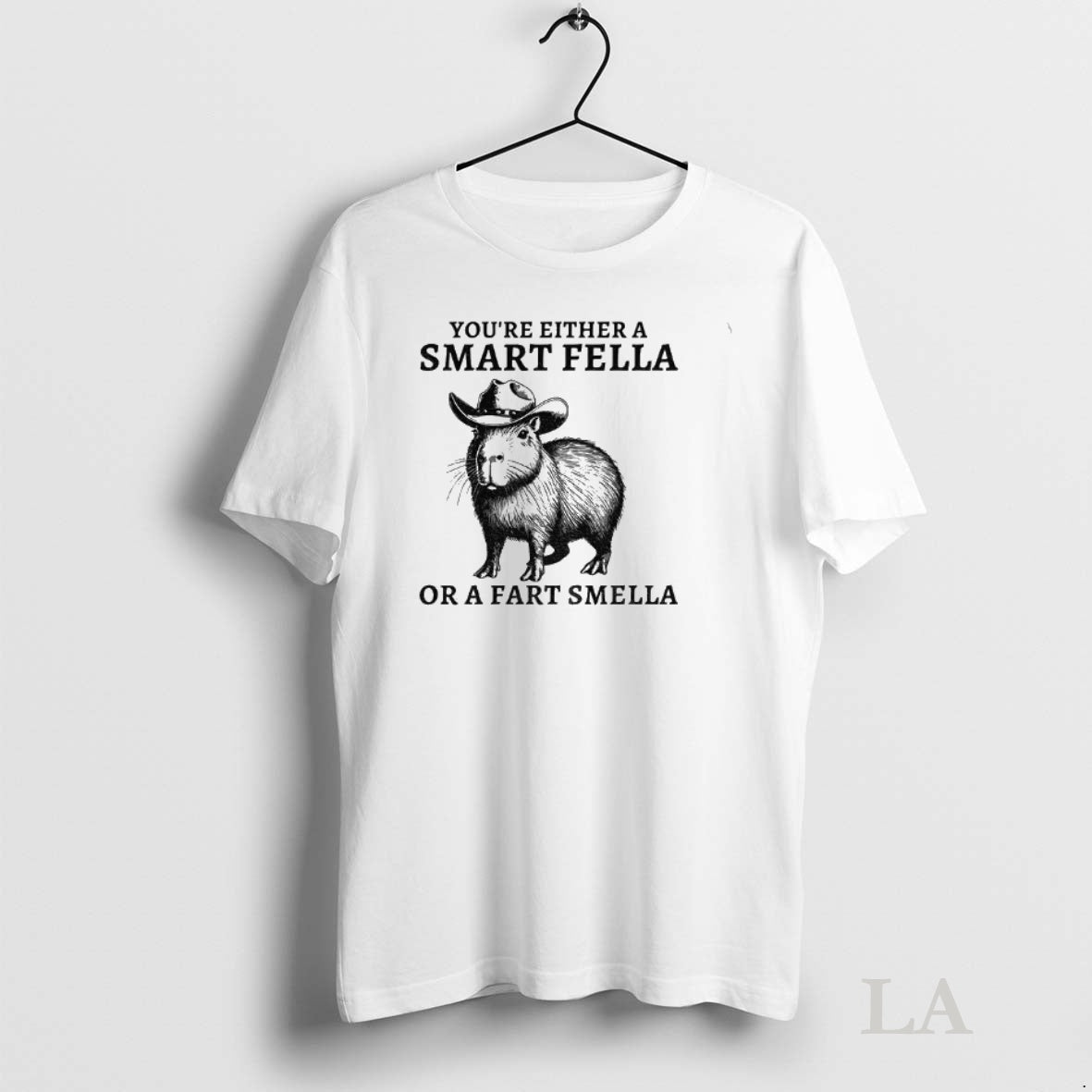Original Fella Capybara 90s Youre Either A Smart Fella Or A Fart Smella