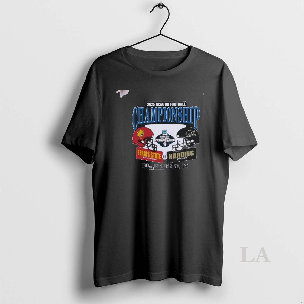 Original Ferris State Bulldogs At Harding Bisons Dii Football Championship Helmet Matchup T-Shirts, Hoodie, Sweatshirt