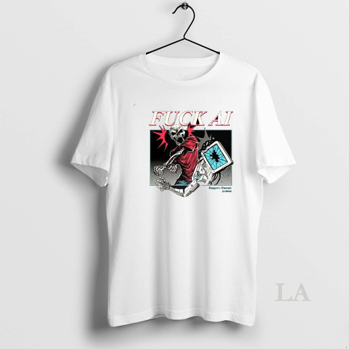 Original Fuck Ai Support Human Artists Do Your Part Antiai T-Shirts, Hoodie, Sweatshirt | RetroVerseTees.com