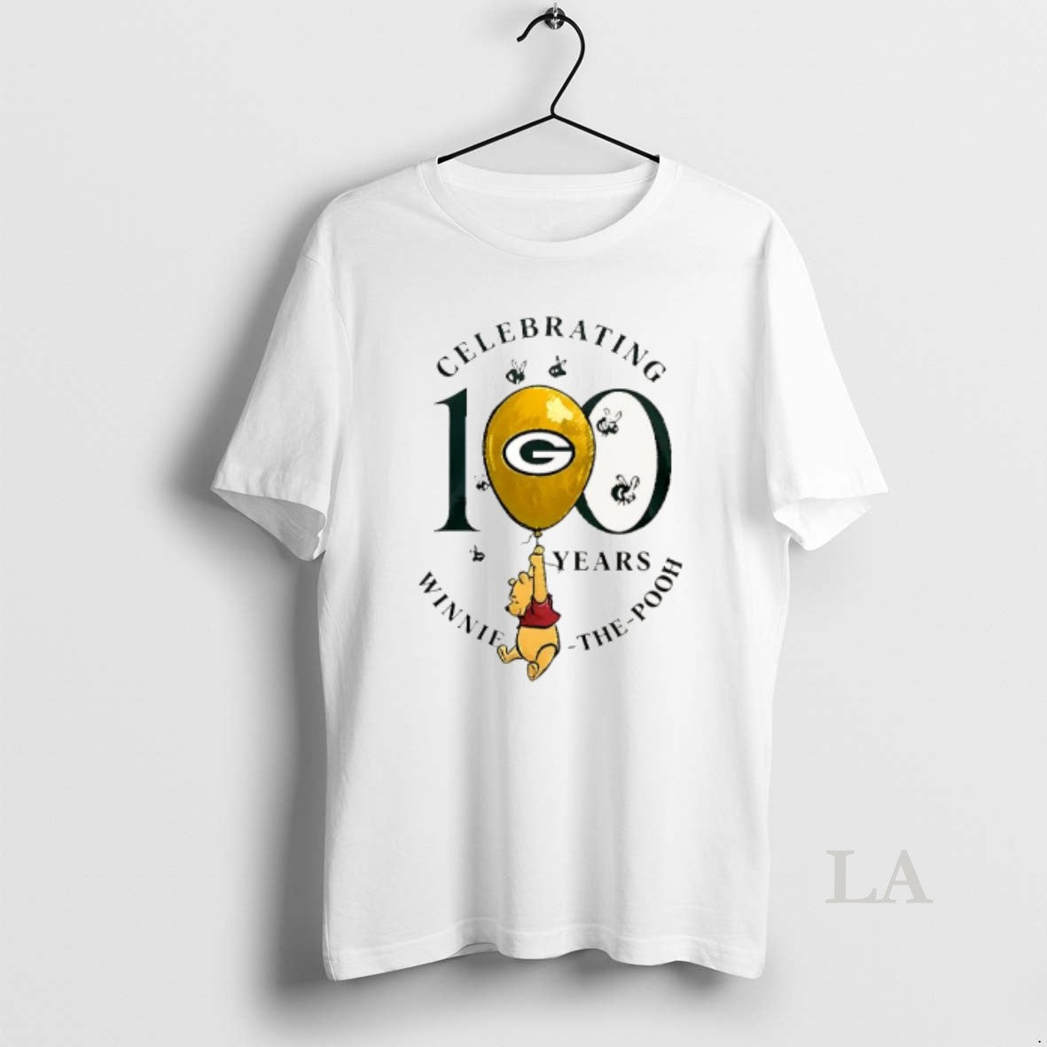 Original Funny Green Bay Packers X Winnie The Pooh 100th Anniversary T-Shirts, Hoodie, Sweatshirt | RetroVerseTees.com