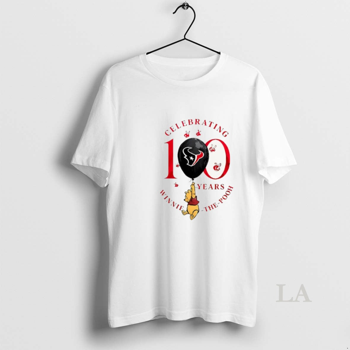 Original Funny Houston Texans X Winnie The Pooh 100th Anniversary T-Shirts, Hoodie, Sweatshirt | RetroVerseTees.com