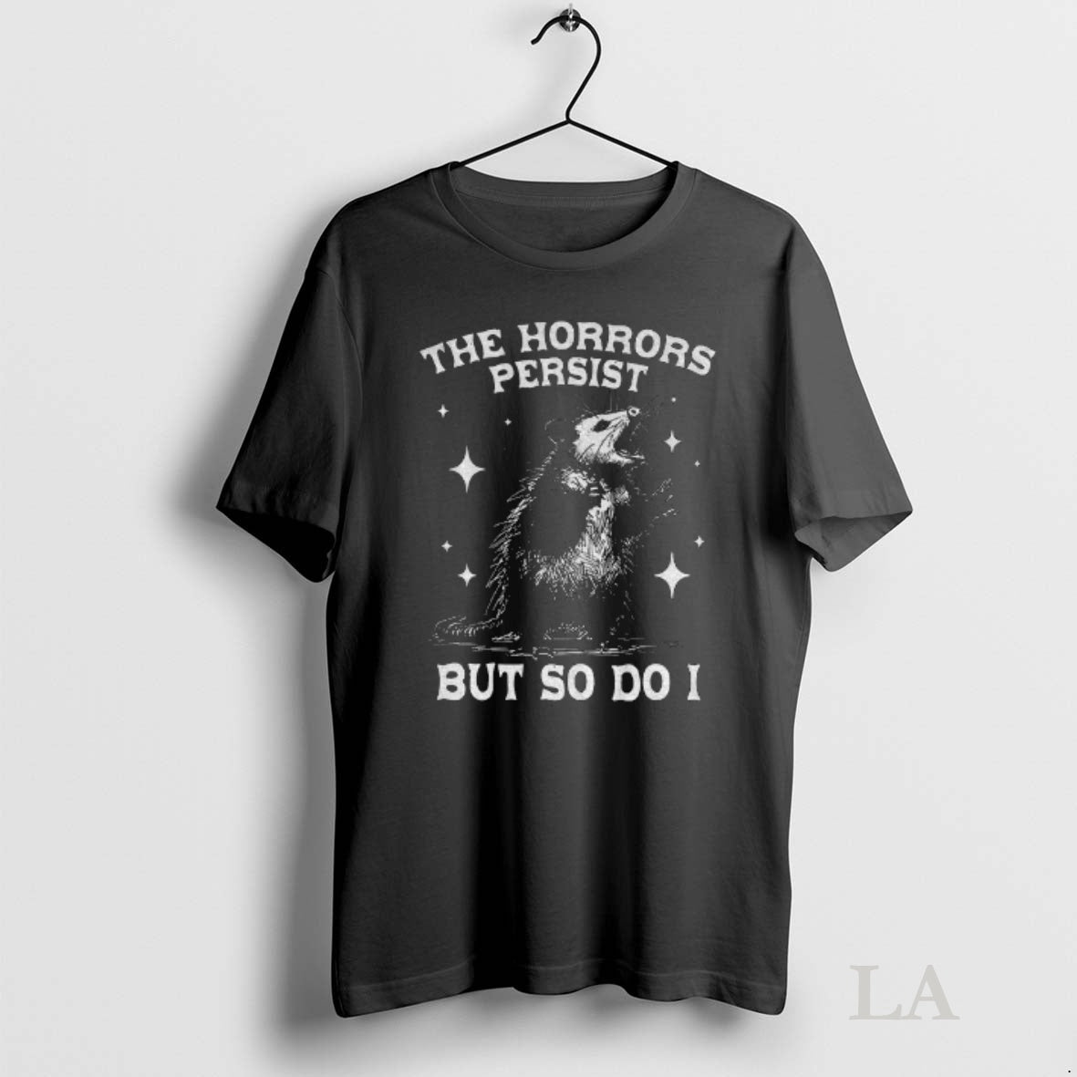Original Funny Possum Says 90s Graphic The Horrors Persist But So Do I