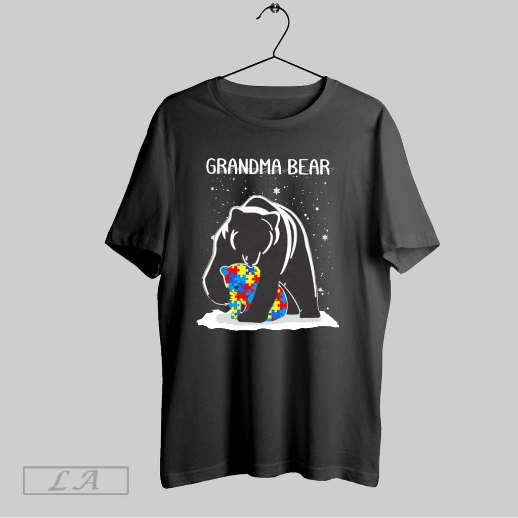 Original Grandma Bear Hug Autism Bear Snow Ladies
