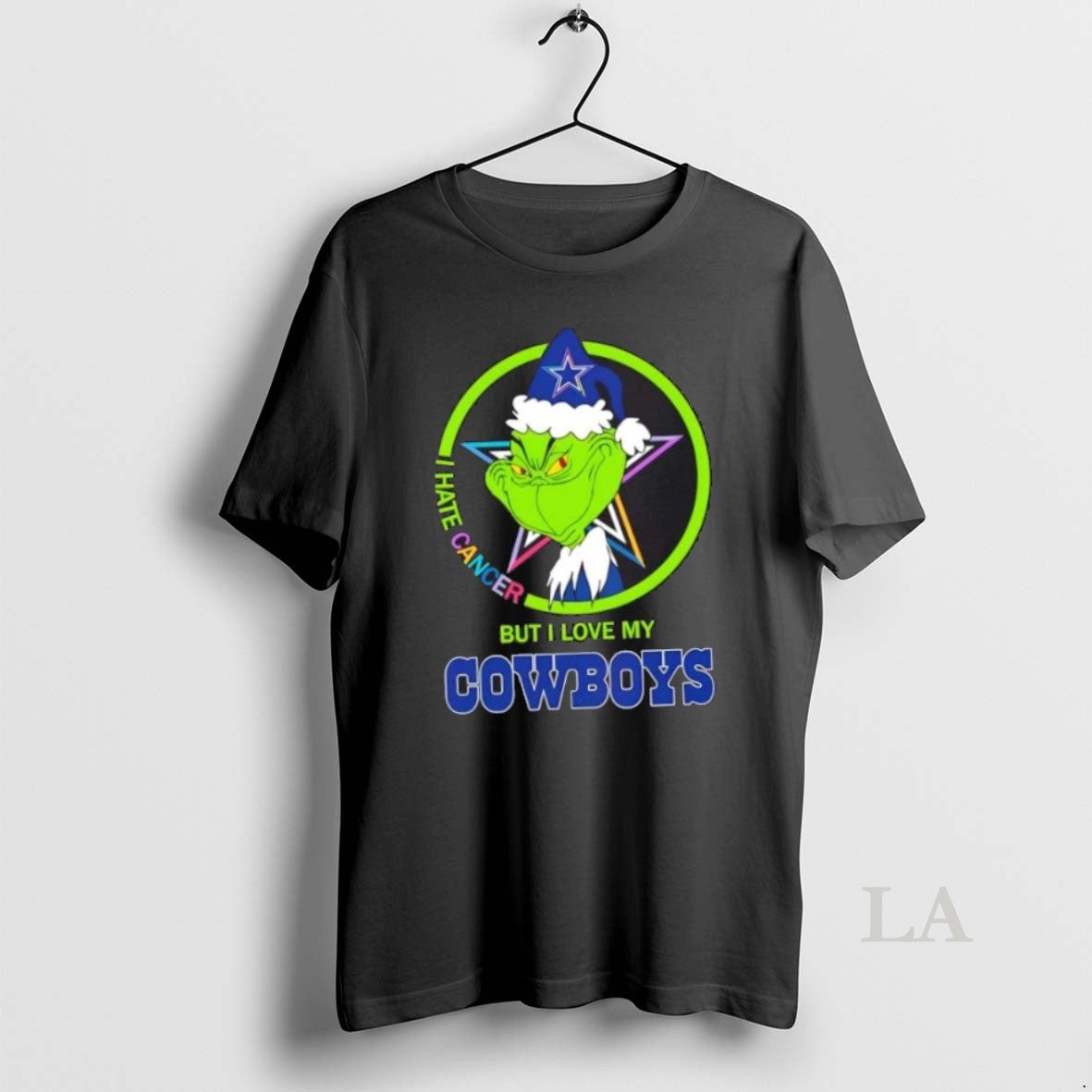 Original Grinch I Hate Cancer But I Love My Dallas Cowboys Football