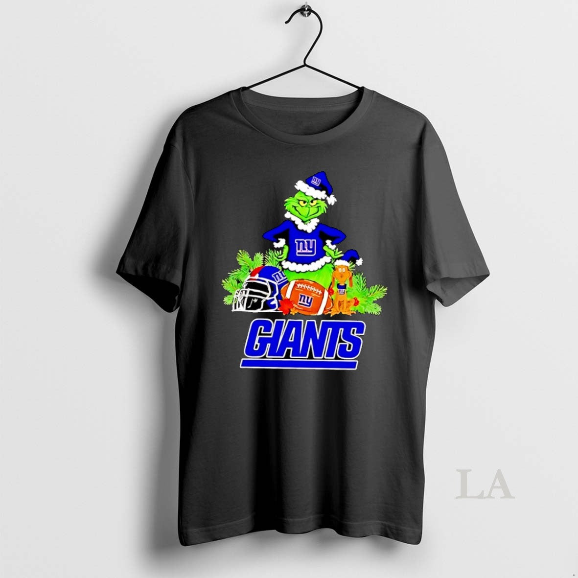 Original Grinch And Max Dog New York Giants Football Merry Christmas T-Shirts, Hoodie, Sweatshirt | RetroVerseTees.com