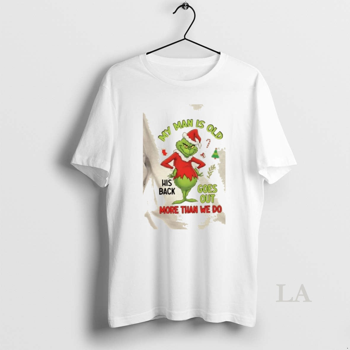 Original Grinch My Man Is Old His Back Goes Out More Than We Do Christmas T-Shirts, Hoodie, Sweatshirt | RetroVerseTees.com