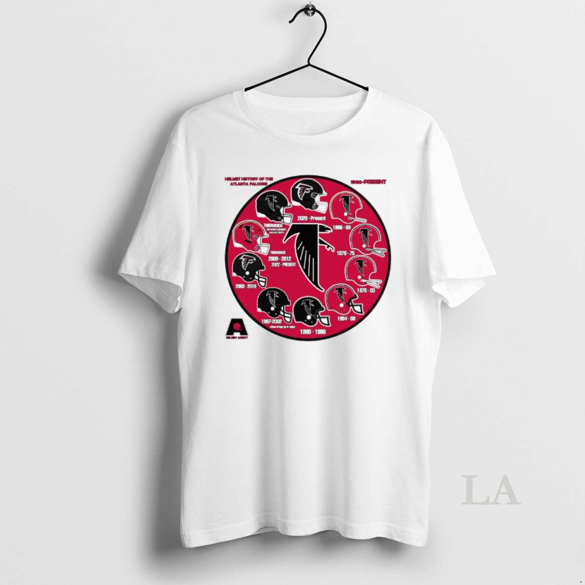 Original Helmet History Of The Atlanta Falcons 1966 Present T-Shirts, Hoodie, Sweatshirt | RetroVerseTees.com