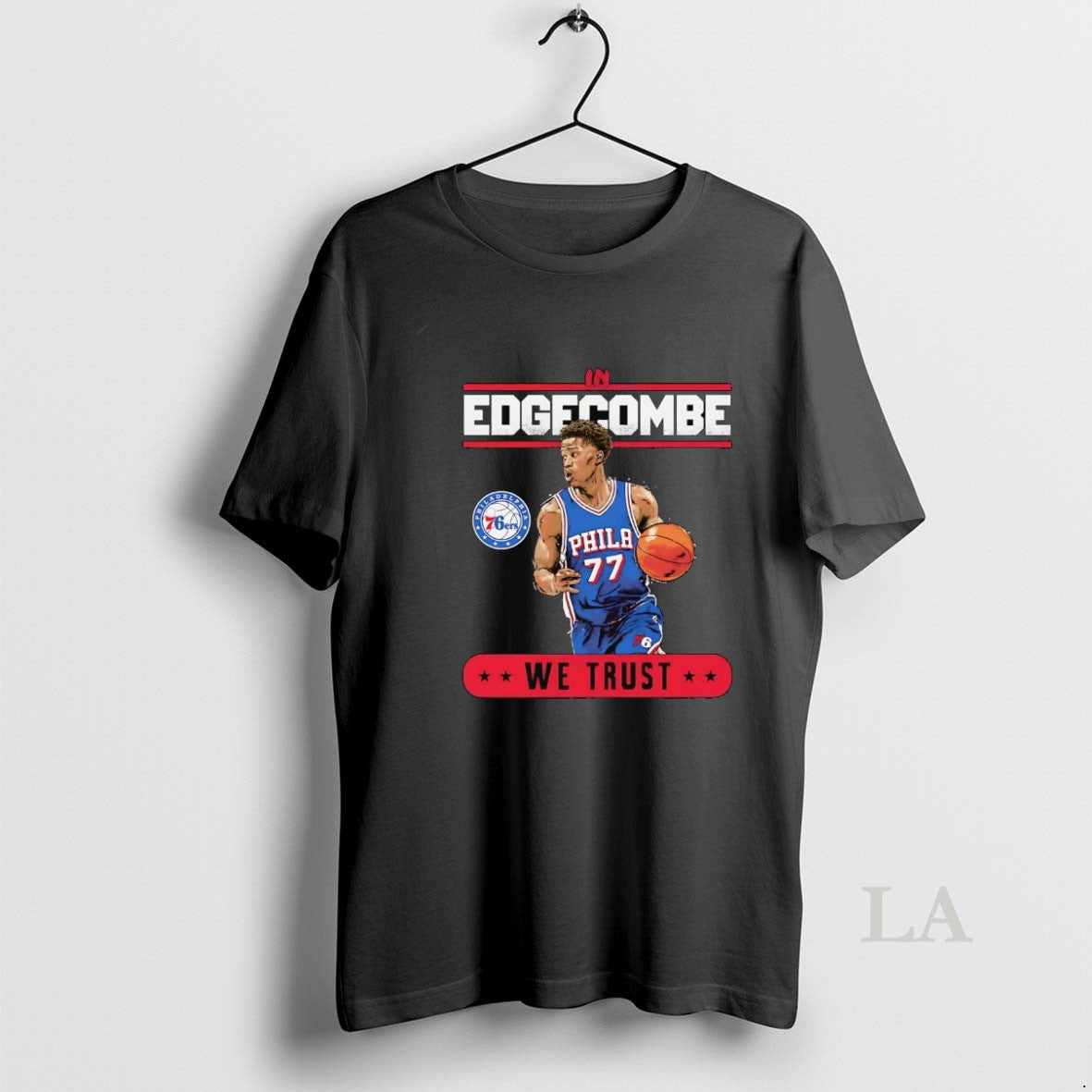 Original In Vj Edgecombe We Trust Philadelphia 76ers T-Shirts, Hoodie, Sweatshirt | RetroVerseTees.com