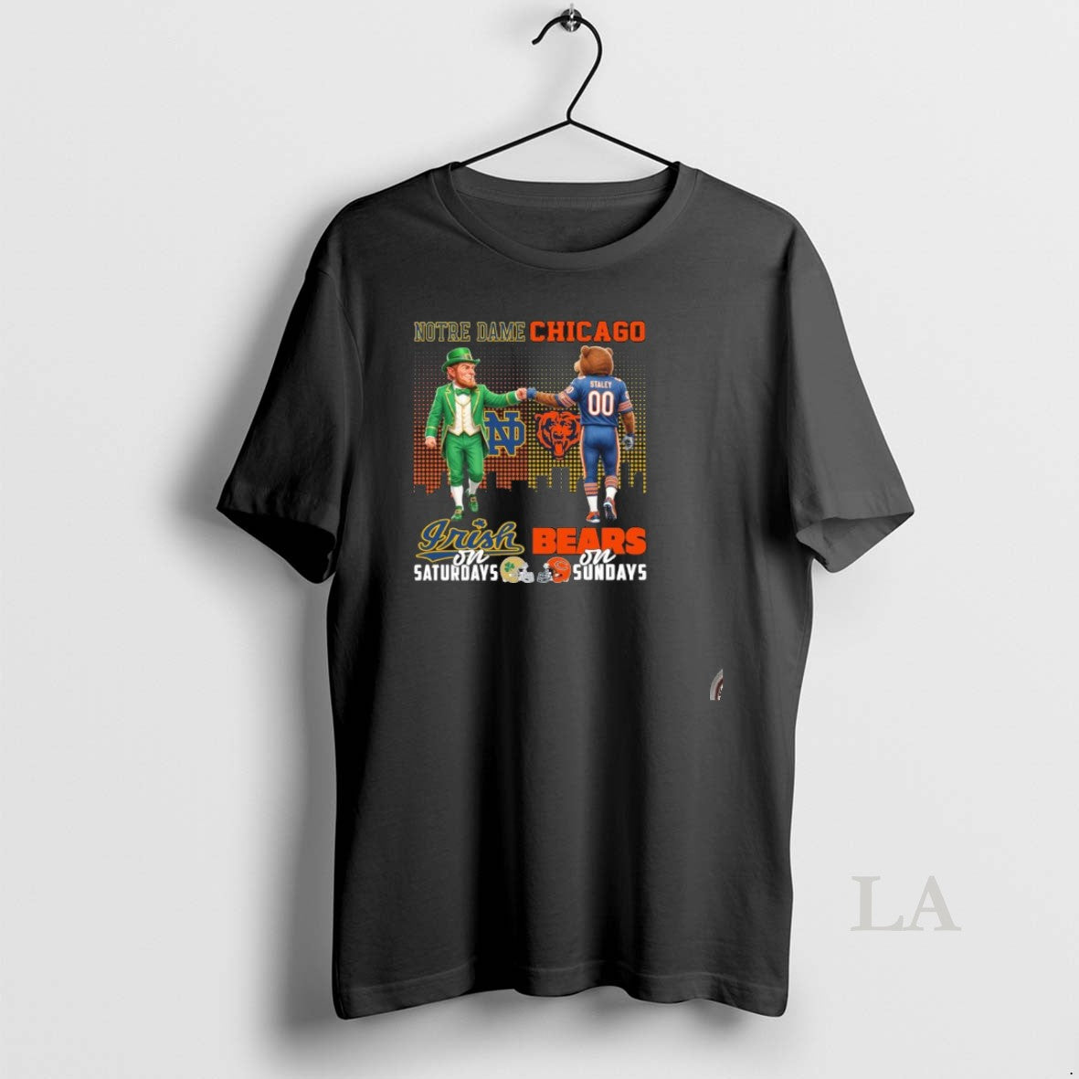Original Irish Vs Bears Mascot On Saturdays And On Sundays T-Shirts, Hoodie, Sweatshirt | RetroVerseTees.com