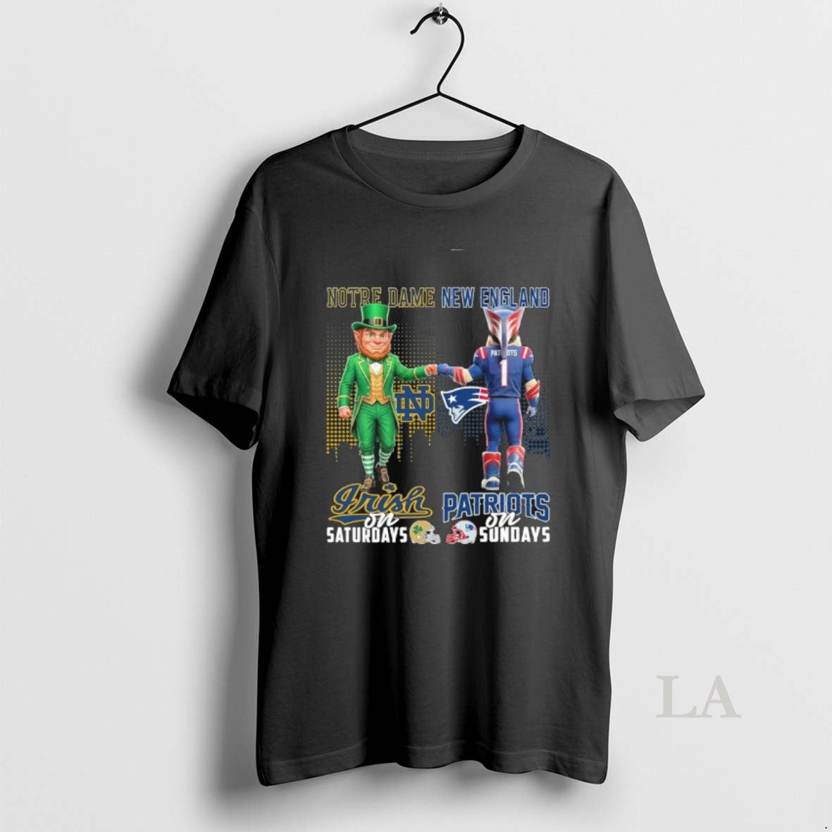 Original Irish Vs Patriots Mascot On Saturdays And On Sundays T-Shirts, Hoodie, Sweatshirt | RetroVerseTees.com