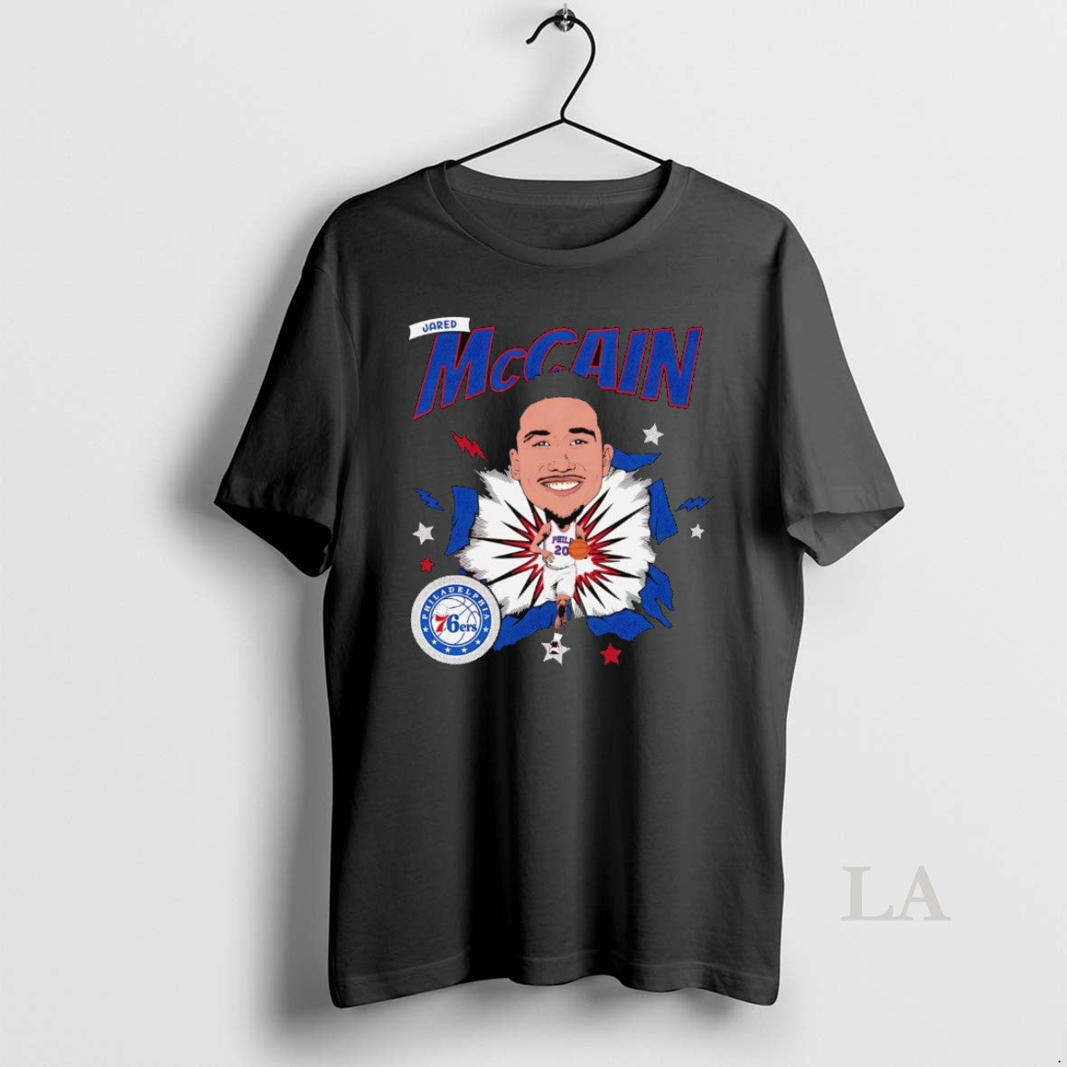 Original Jared Mccain Big Head Caricature Philadelphia 76ers T-Shirts, Hoodie, Sweatshirt | RetroVerseTees.com