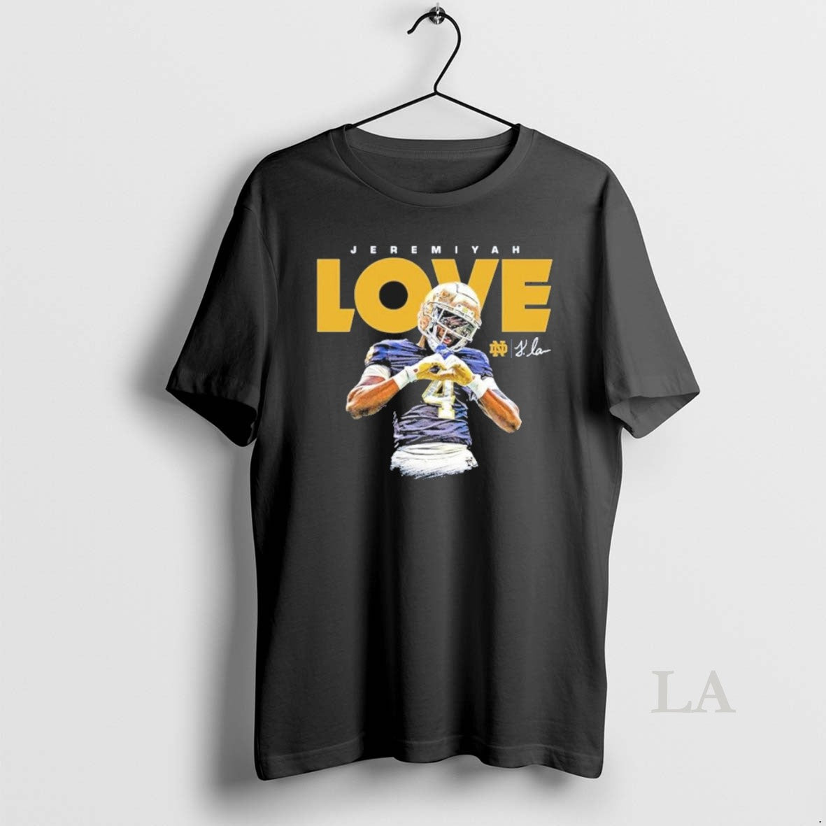Original Jeremiyah Love Notre Dame Fighting Irish Celebration Player T-Shirts, Hoodie, Sweatshirt | RetroVerseTees.com