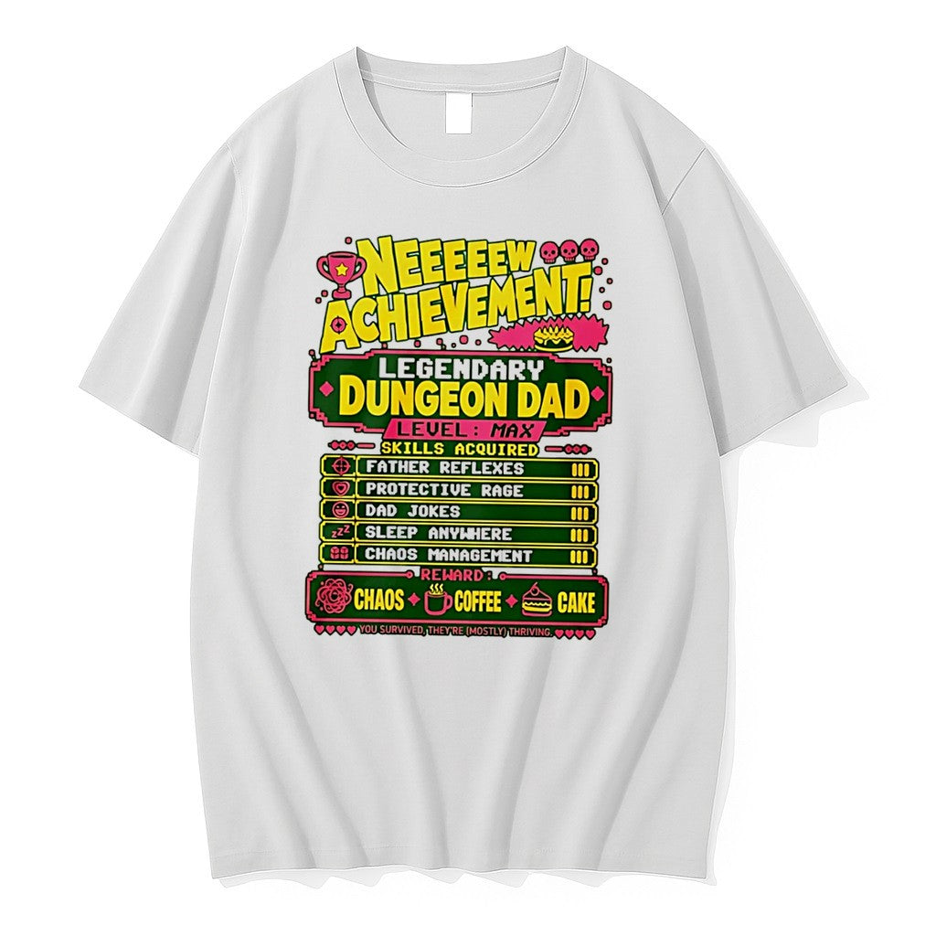 Original Legendary Dungeon Dad New Achievement Fathers Day Tee Tshirts Jpg