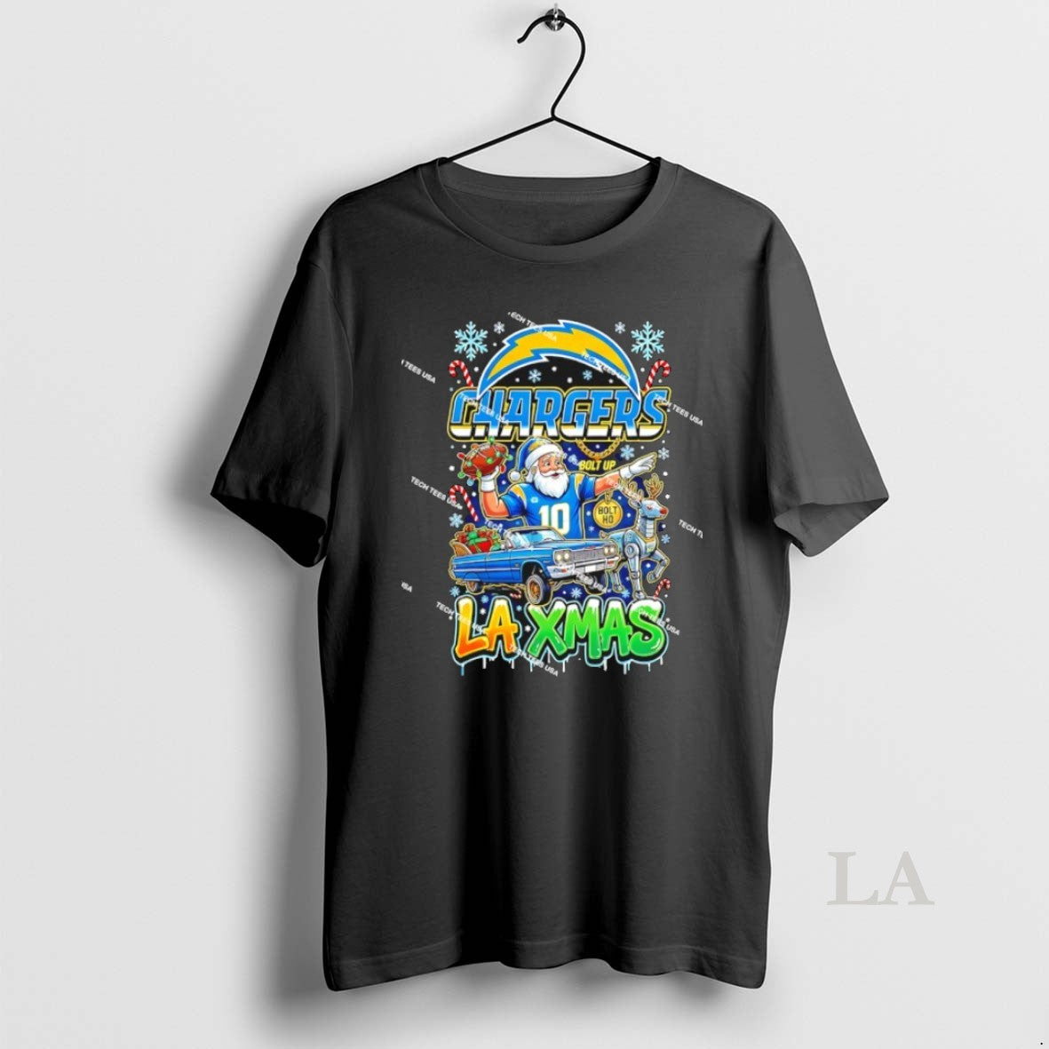 Original Los Angeles Chargers Football La Xmas Christmas Holiday T-Shirts, Hoodie, Sweatshirt | RetroVerseTees.com