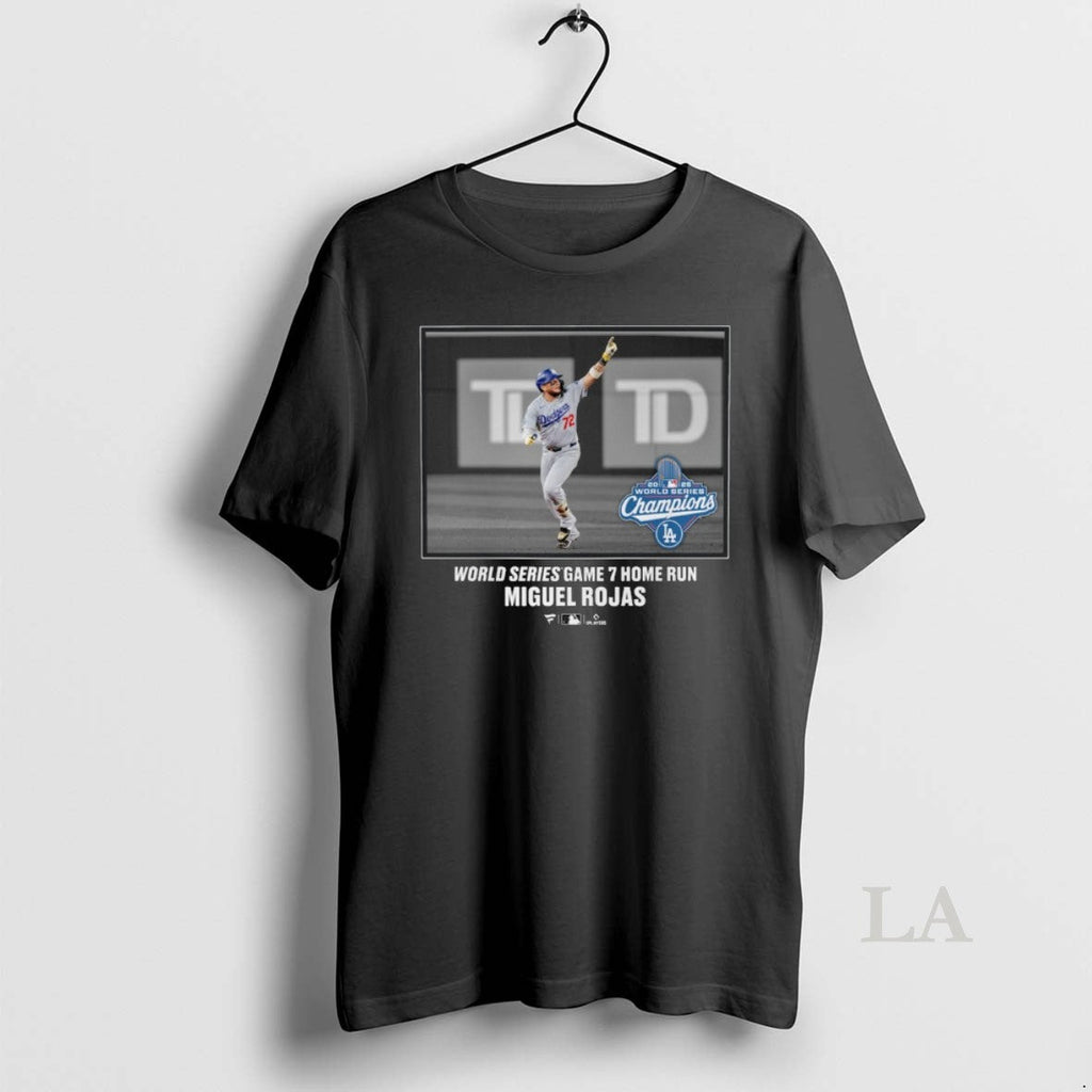 Original Los Angeles Dodgers Miguel Rojas 2025 World Series Game Home Run Champions Moment (1)