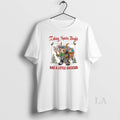 Original Making Spirits Bright And A Little Anxious Circle T-Shirts, Hoodie, Sweatshirt | RetroVerseTees.com