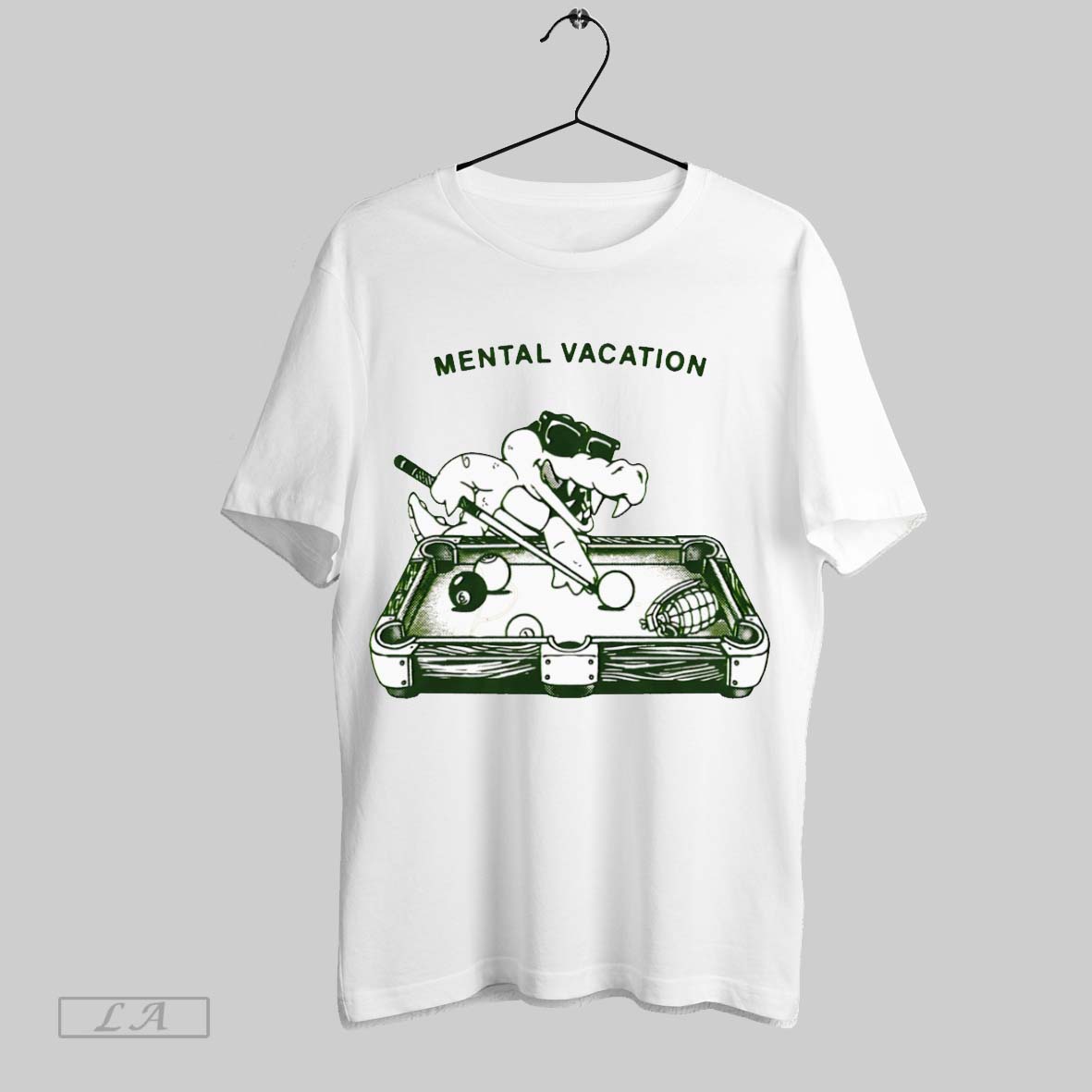 Original Mental Vacation White Poster