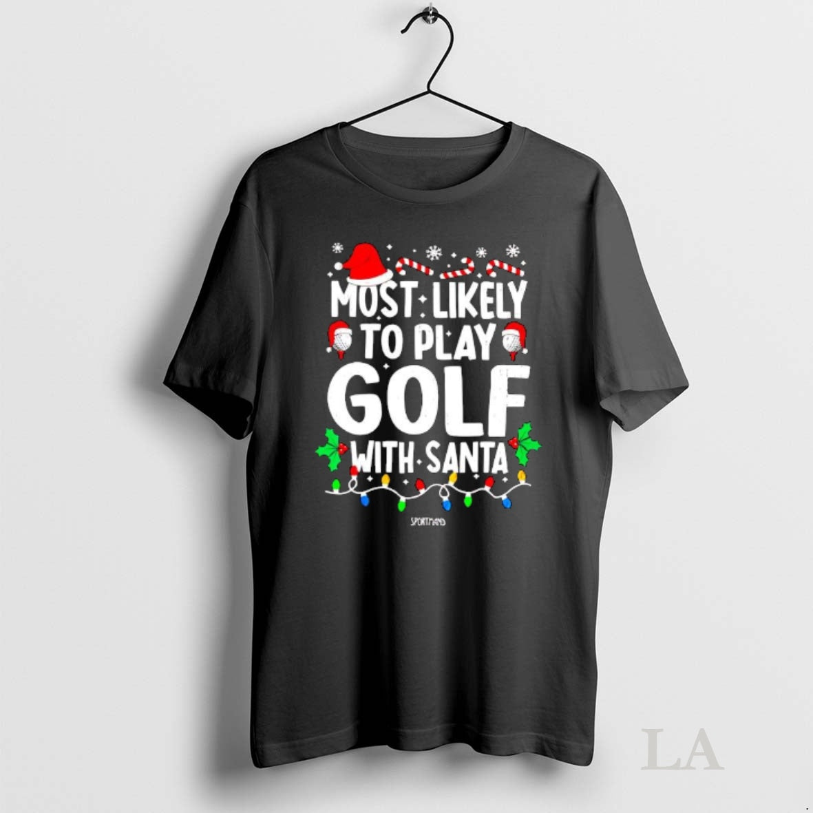 Original Most Likely To Play Golf With Santa Christmas