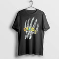 Original Palace Skeleton Hand Rings Graphic Print Black Tshirts Jpg
