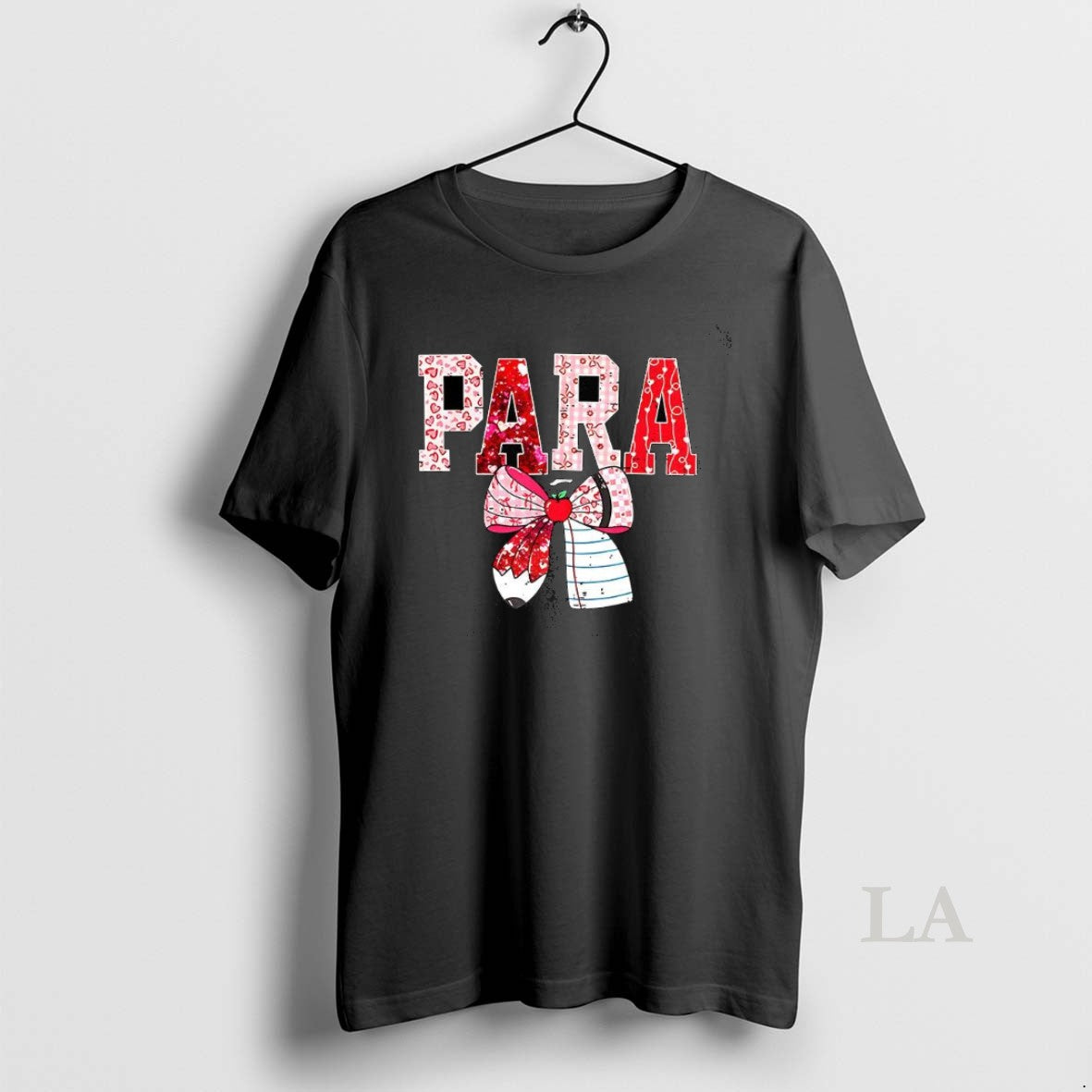 Original Pencil And Paperpara Coquette Bow Valentine Hearts T-Shirts, Hoodie, Sweatshirt | RetroVerseTees.com