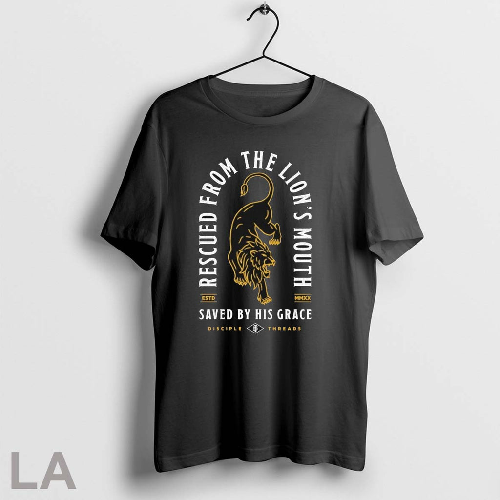 Original Rescued From The Lions Mouth Saved By His Grace Rescued Disciple Threads