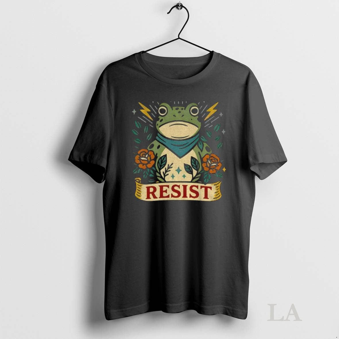 Original Resist Portland Frog Protest Floral