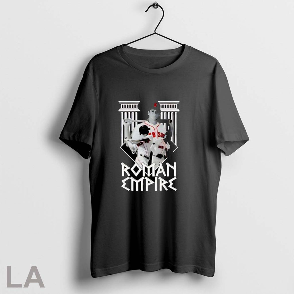 Original Roman Empire Red Sox Baseball Black And White