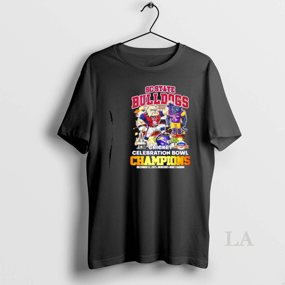 Original Sc State Bulldogs 2025 Cricket Celebration Bowl Champions Mascot T-Shirts, Hoodie, Sweatshirt | RetroVerseTees.com