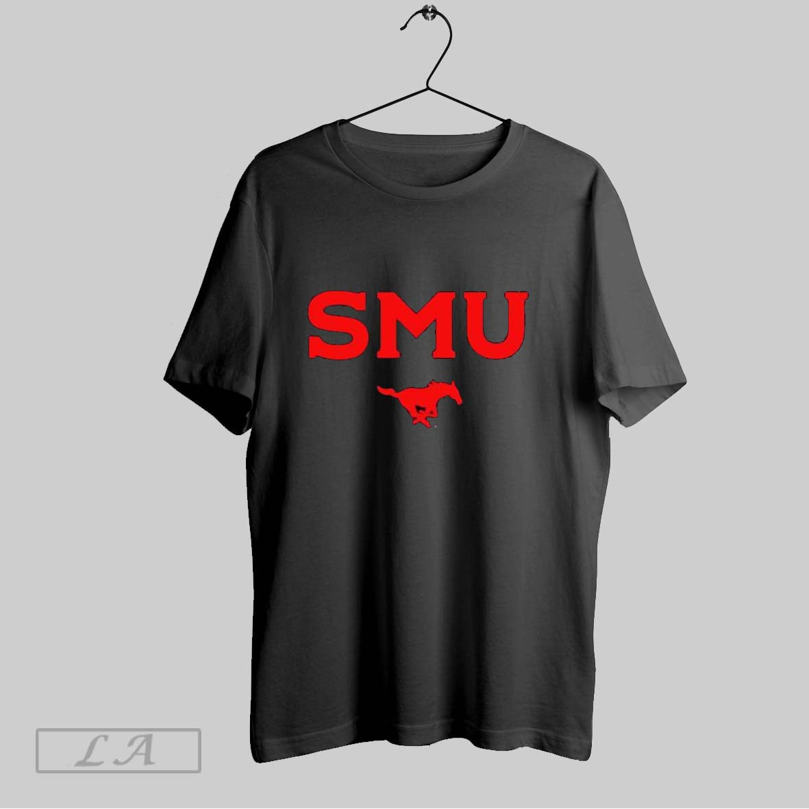 Original Smu Mustangs Red Wordmark Logo
