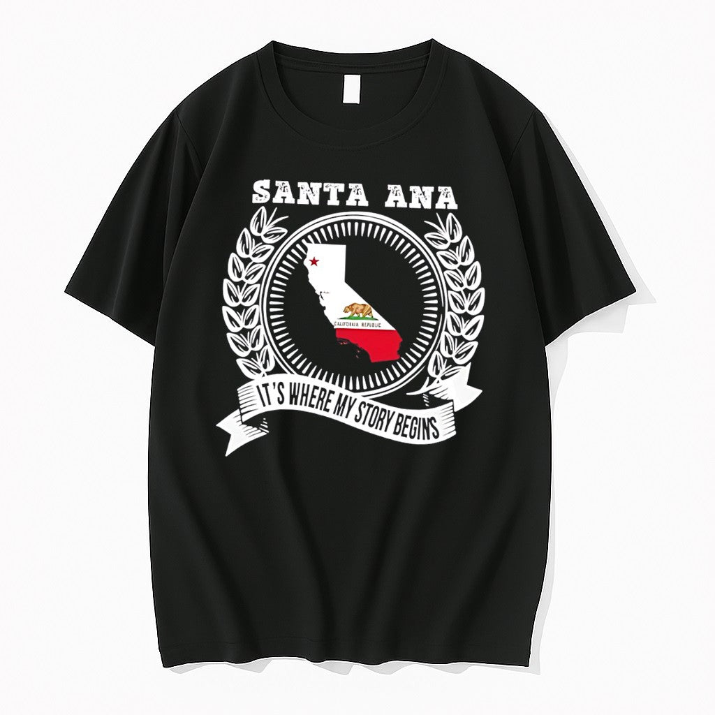 Original Santa Ana Its Where My Story Begins State Tee Tshirts Jpg
