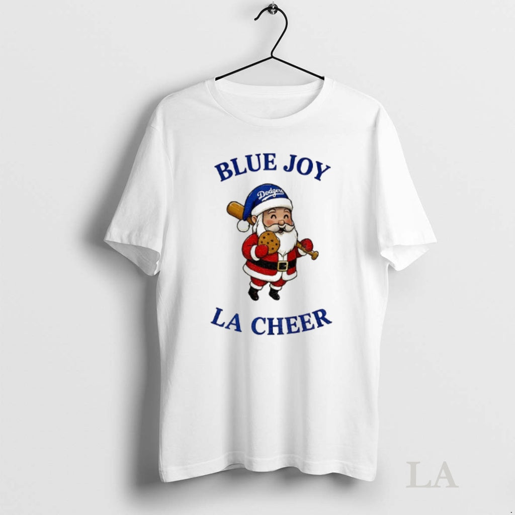Original Santa Claus Los Angeles Dodgers Blue Joy La Cheer Baseball Mlb Christmas
