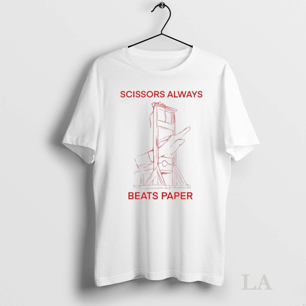 Original Scissors Always Beats Paper Guillotine Sketch Graphic